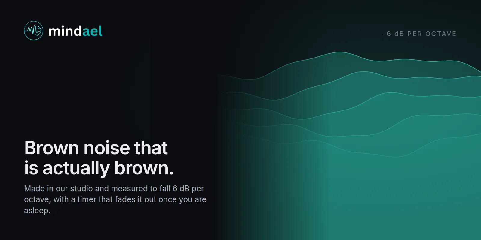 Mindael, the best brown noise app for sleep and ADHD focus, free on the App Store